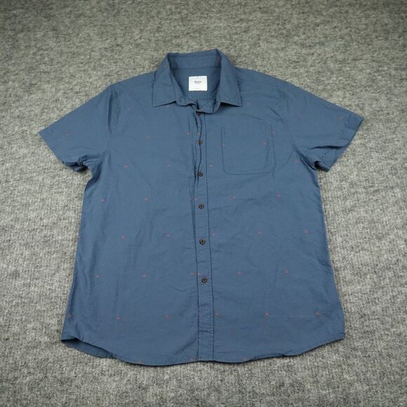 Katin Other - Katin Shirt Mens Extra Large Blue Geometric Diamonds Button Up Short Sleeve-